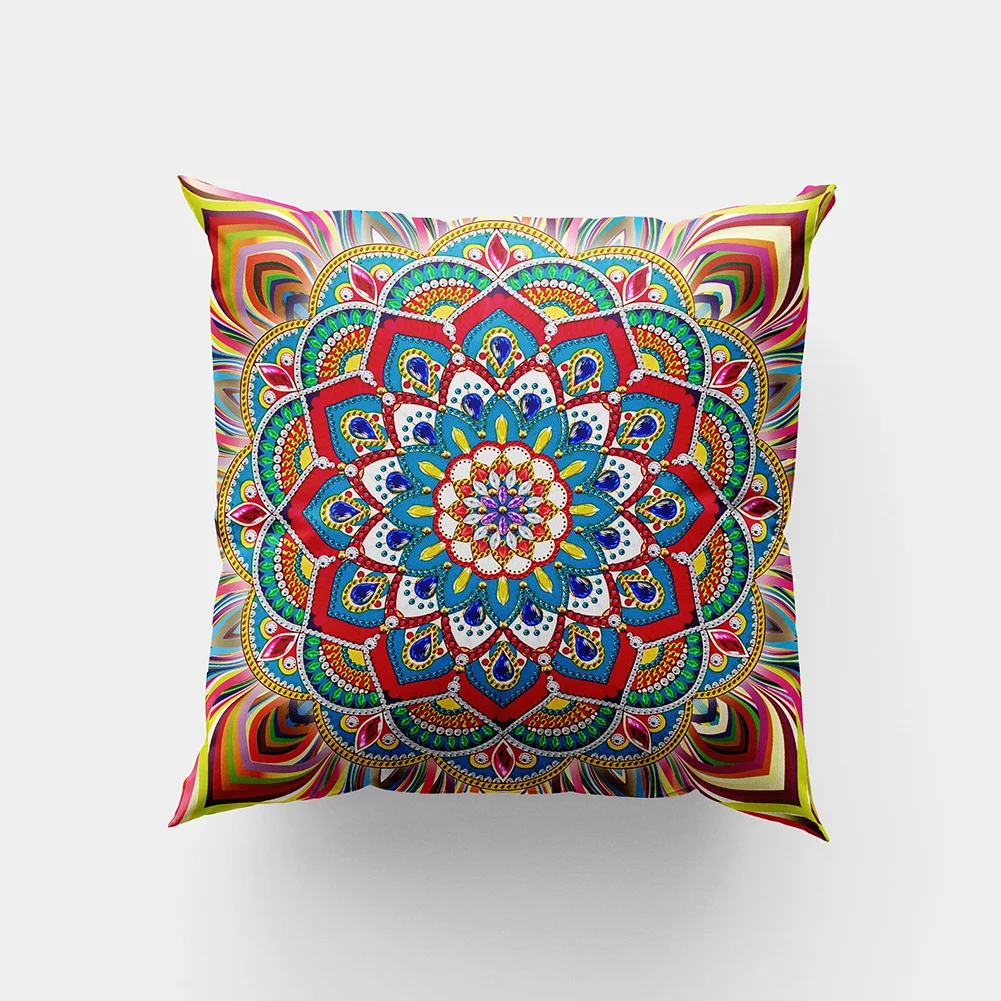 DIY Diamond Painting Pillow Case - Mandala(30*30cm)(Single Side)