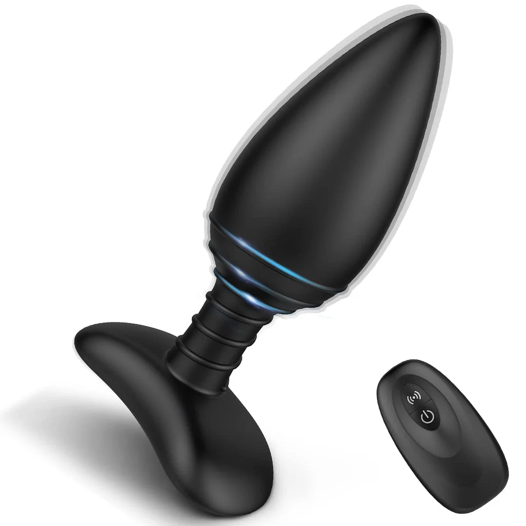Vibrating Butt Plug, Silicone Rechargeable Anal Vibrator 