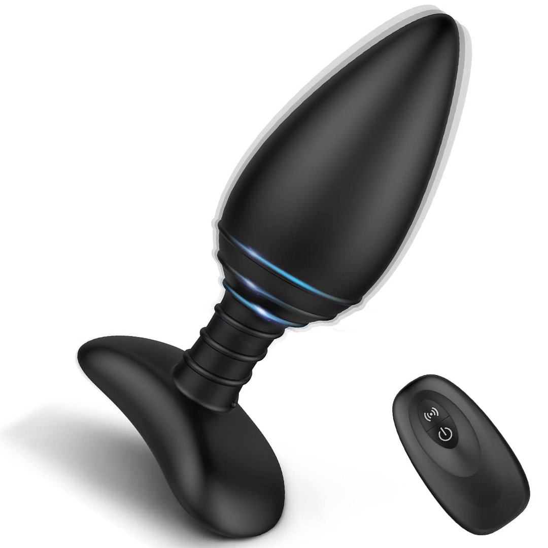 Vibrating Butt Plug, Silicone Rechargeable Anal Vibrator   