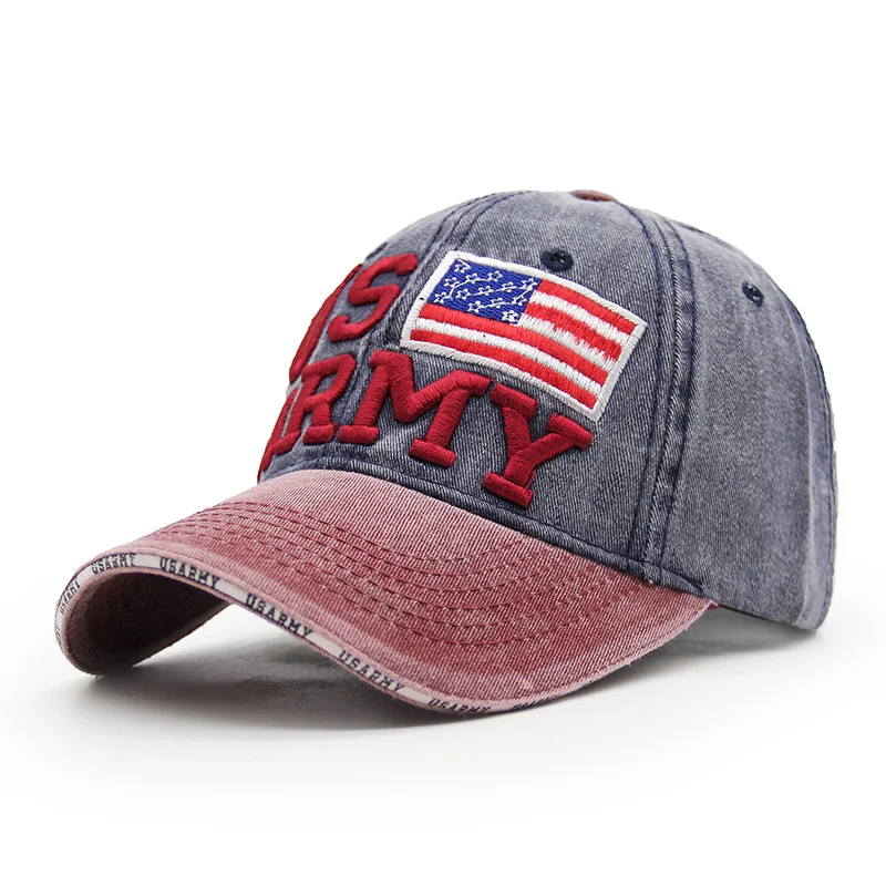 Men's Retro Washed Denim Sun Hat