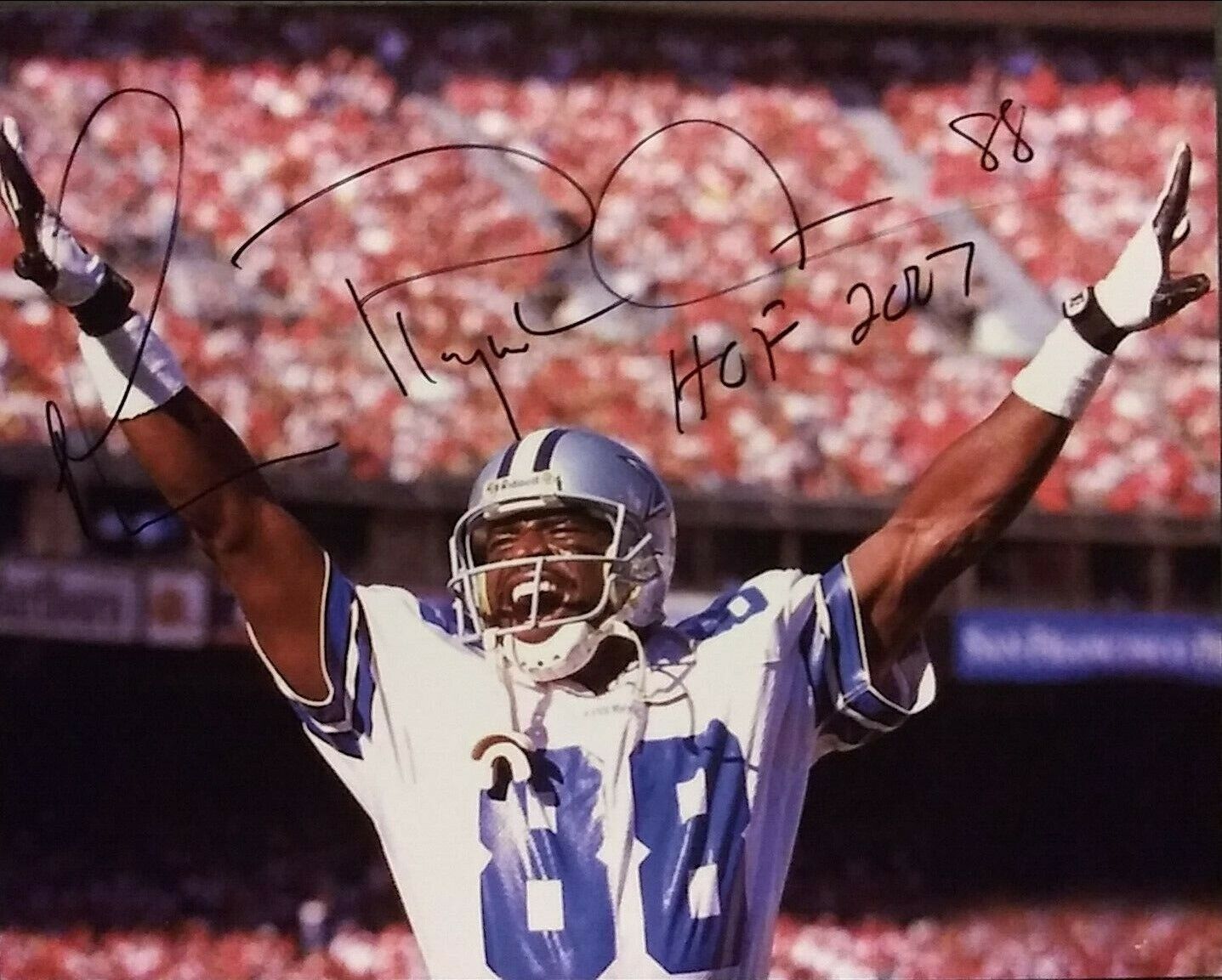 Michael Irvin signed 8x10