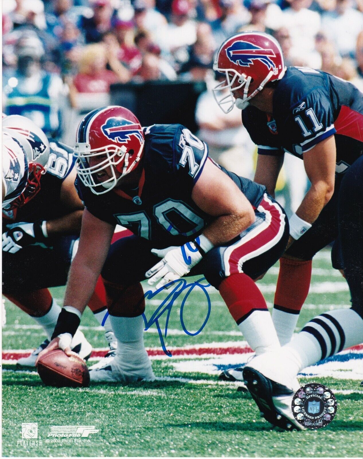 TREY TEAGUE BUFFALO BILLS ACTION SIGNED 8x10