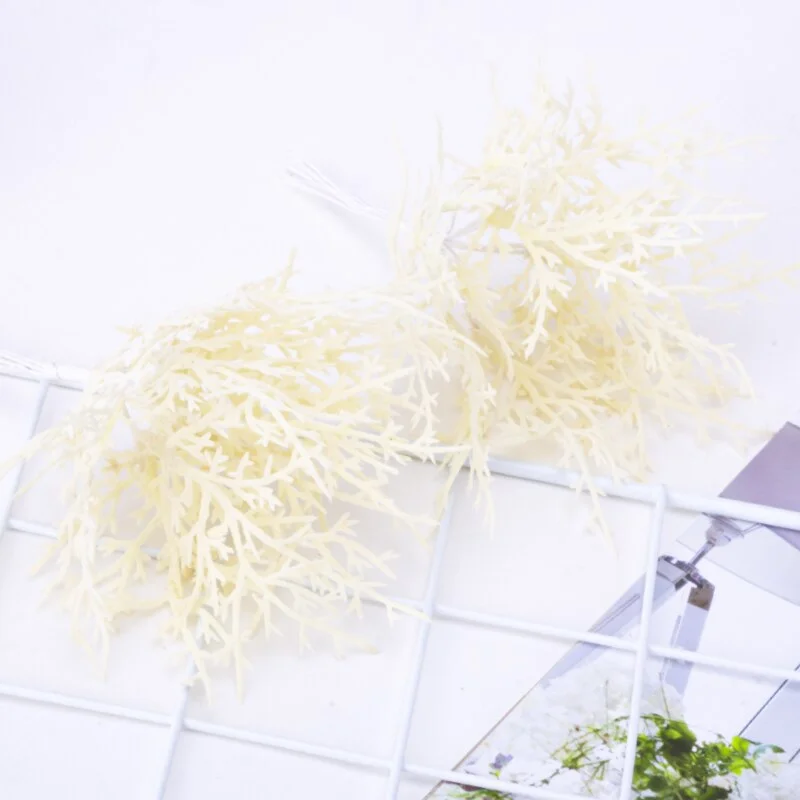 10pcs Mini Artificial Plant Green Acorn leaf Flower For Wedding Home Wreath Decora DIY Scrapbooking Craft Christmas Accessories