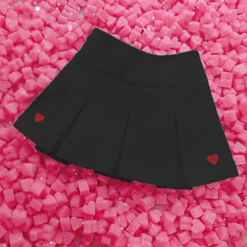 NiceMix Autumn and winter new a word skirt korean version student pleated hip high waist