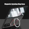 Suitable for Samsung ZFold mobile phone case external 360 rotating bracket magnetic wireless charging ultra-thin protective cover