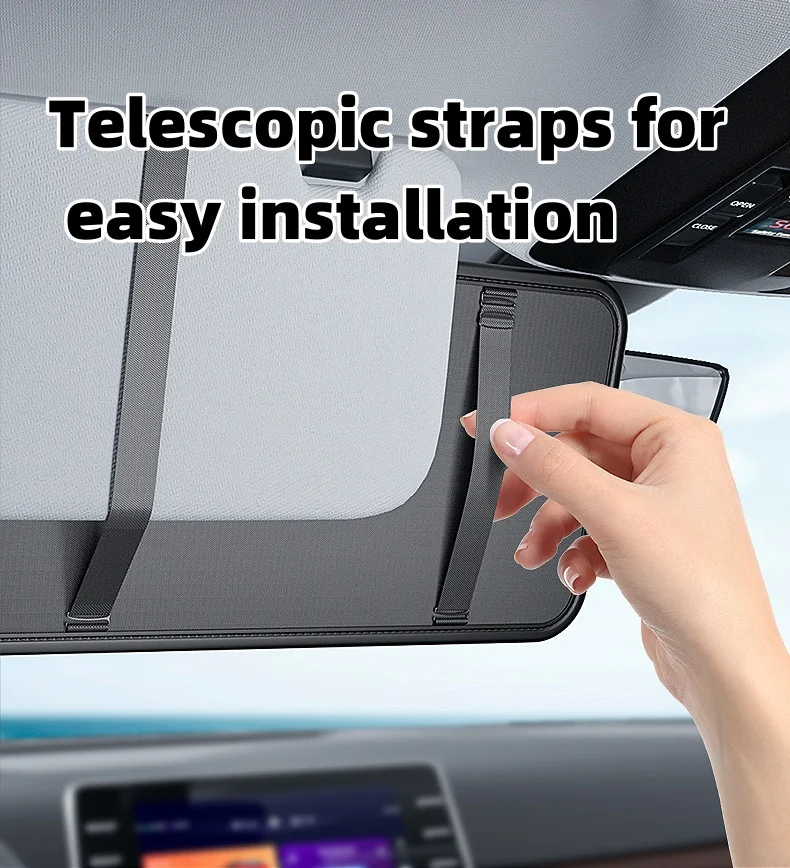 Multifunctional car sun visor leather storage bag