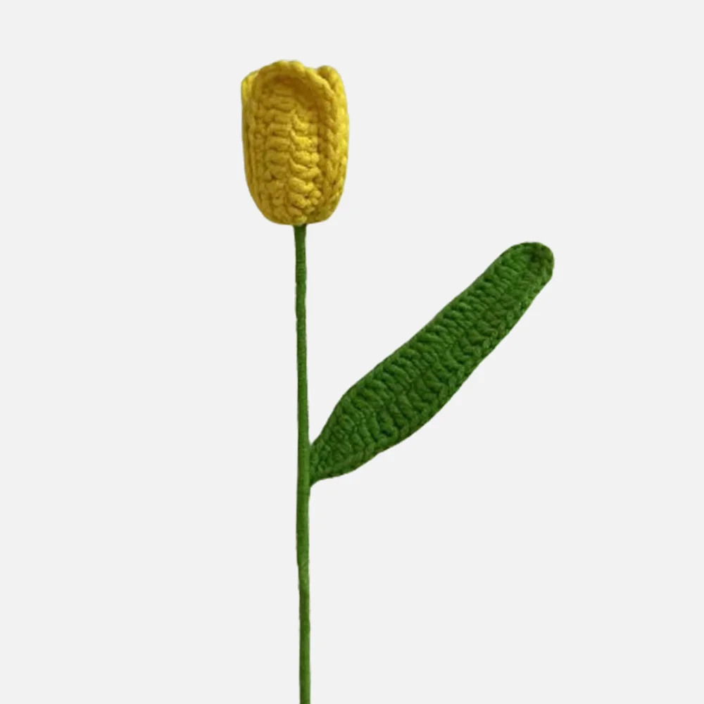 Creative hand-woven simulation bouquet tulip interior decoration