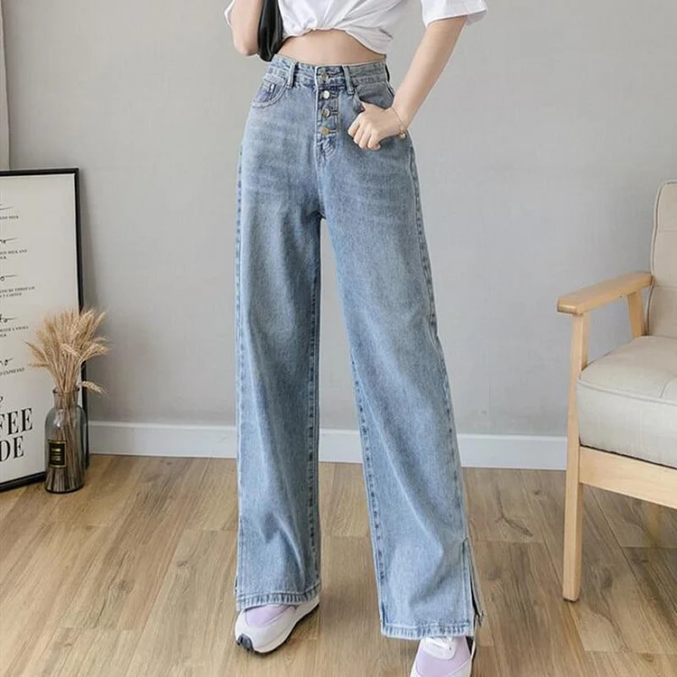 VINTAGE WIDE LEG DENIM PANTS V153