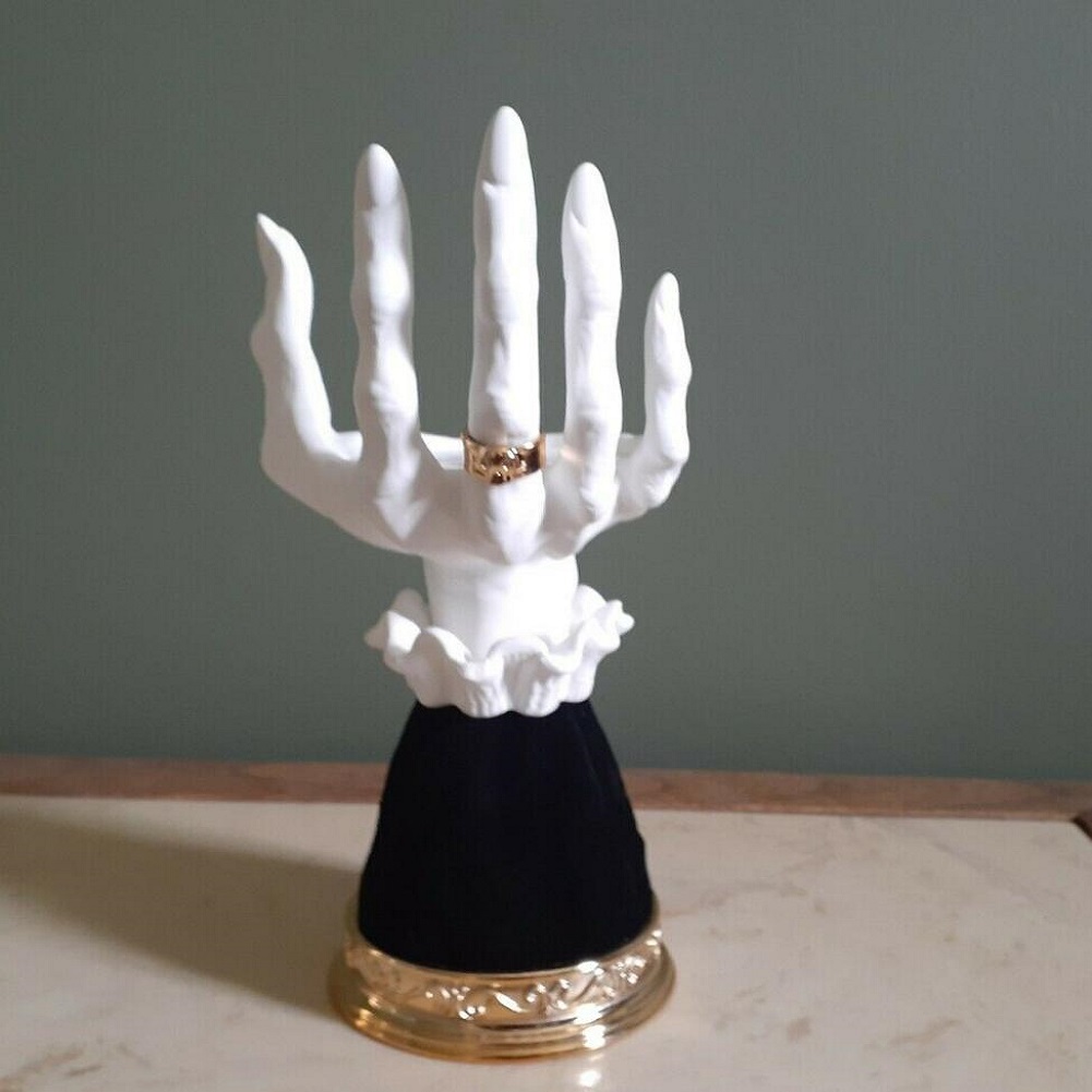 

Witch Hands Snack Bowl Stand Halloween Resin Candy Dishes for Home Party, 501 Original