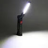 COB LED Flashlight Rechargeable Work Camping Torch Folding Night Light (L)
