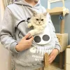 Unisex Hoodies Pet Carrier Hoodie-Cat Pouch Sweatshirt-Pullover