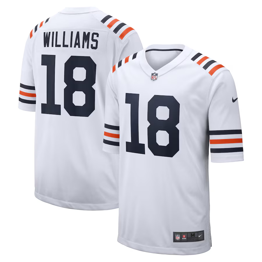 Men's Chicago Bears Caleb Williams Nike 2024 NFL Draft First Round Pick Player Game Jersey mysite