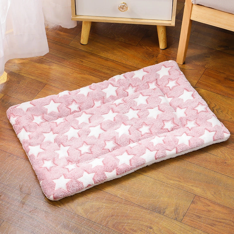Spot Pet Sleeping Mat Thickened Autumn And Winter Warm Mat Cat Dog Universal Blanket Mat Pet Supplies