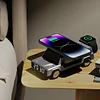 New desktop stand wireless fast charging creative car appearance design multi-function clock cool advanced convenient
