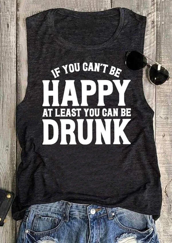 Happy Drunk  Tank Top