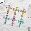6Pcs Kreuz - 5d DIY Handwerk Lesezeichen