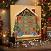 Ensemble de toile DIY pour perles et toiles encadr&eacute; 25x25cm auto-adh&eacute;sif (maison de No&euml;l)