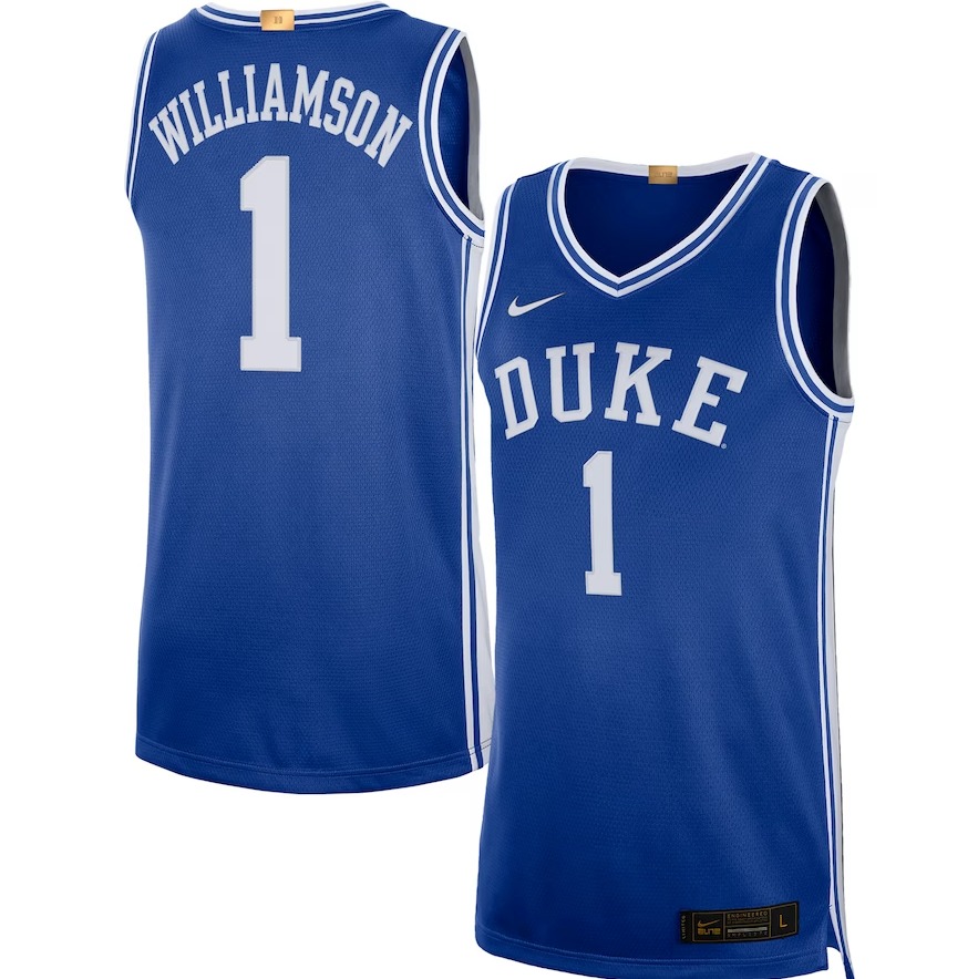 Men’s #1 Zion Williamson Duke Blue Devils College Basketball Jersey - blue mysite
