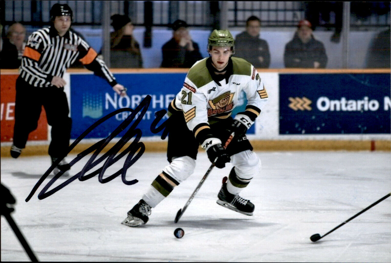 Brandon Coe SIGNED autographed 4x6 Photo Poster painting NORTH BAY BATTALION / SAN JOSE SHARKS