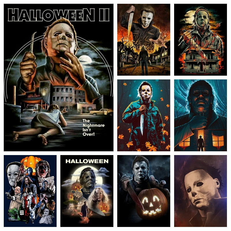 Horror Movie Halloween 30*40cm(canvas) full round drill diamond painting