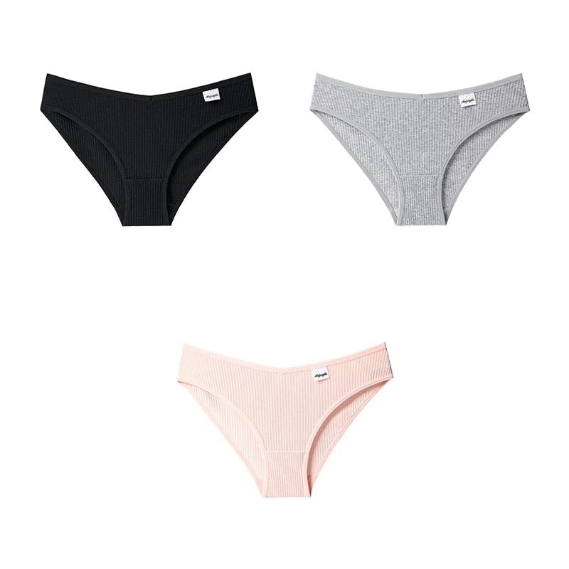 3pcs Women Panties Cotton Underwear For Woman Briefs Female Panties Cotton Lady Lingerie Intimates Women's Underwear BANNIROU