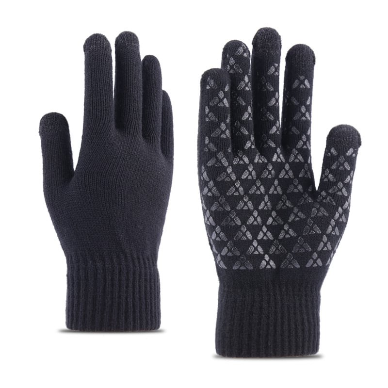 Men's Plus Velvet Thick Knitted Warm Non-slip Gloves-Compassnice®