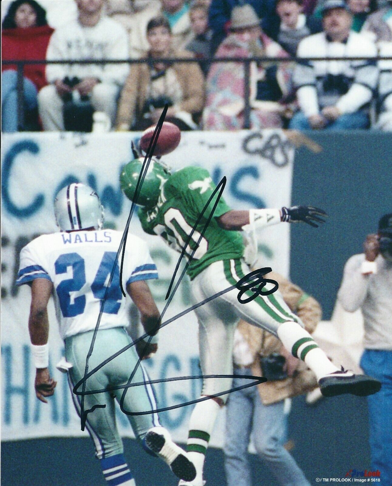 Autographed Cris Carter Philadelphia Eagles 8x10 Photo Poster painting - COA