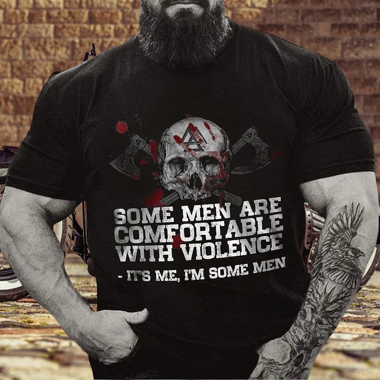 Some men like the Volence print T-shirt