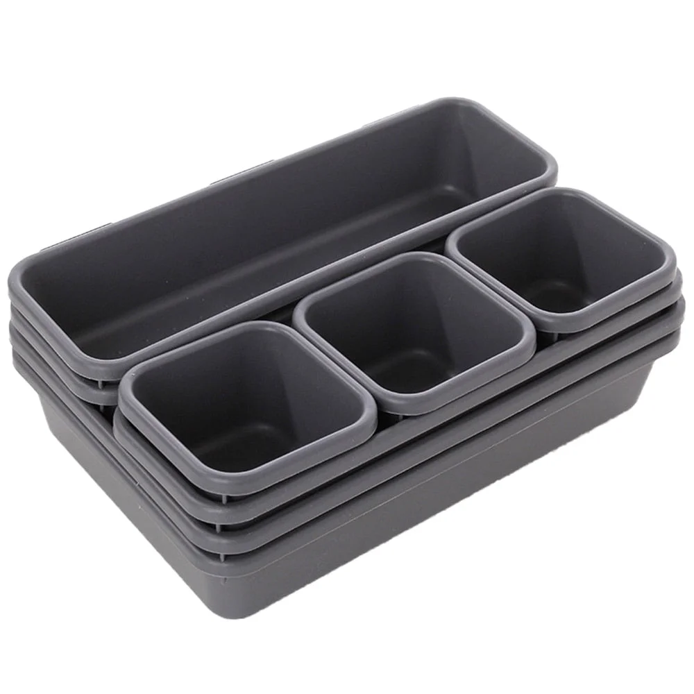 8PCs Home Drawer Organizer Box Storage Trays Box Office Storage Kitchen Bathroom Cupboard Jewelry Makeup Desk Organization