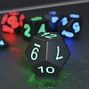 Light Up Dice,DND Dice Rechargeable with Charging Box,7 PCS LED Dice,Dungeons and Dragons Dice Polyhedral Dice Sets for Tabletop Games (Glowing dice)