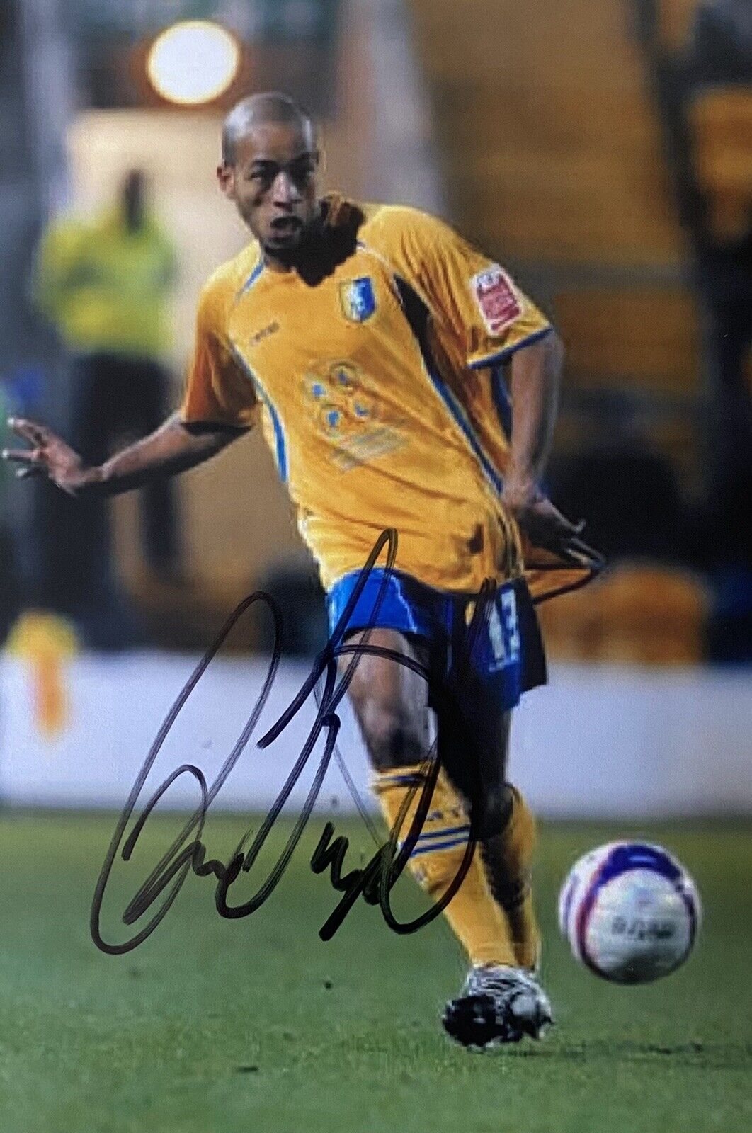 Alex Baptiste Genuine Hand Signed Mansfield Town 6X4 Photo Poster painting