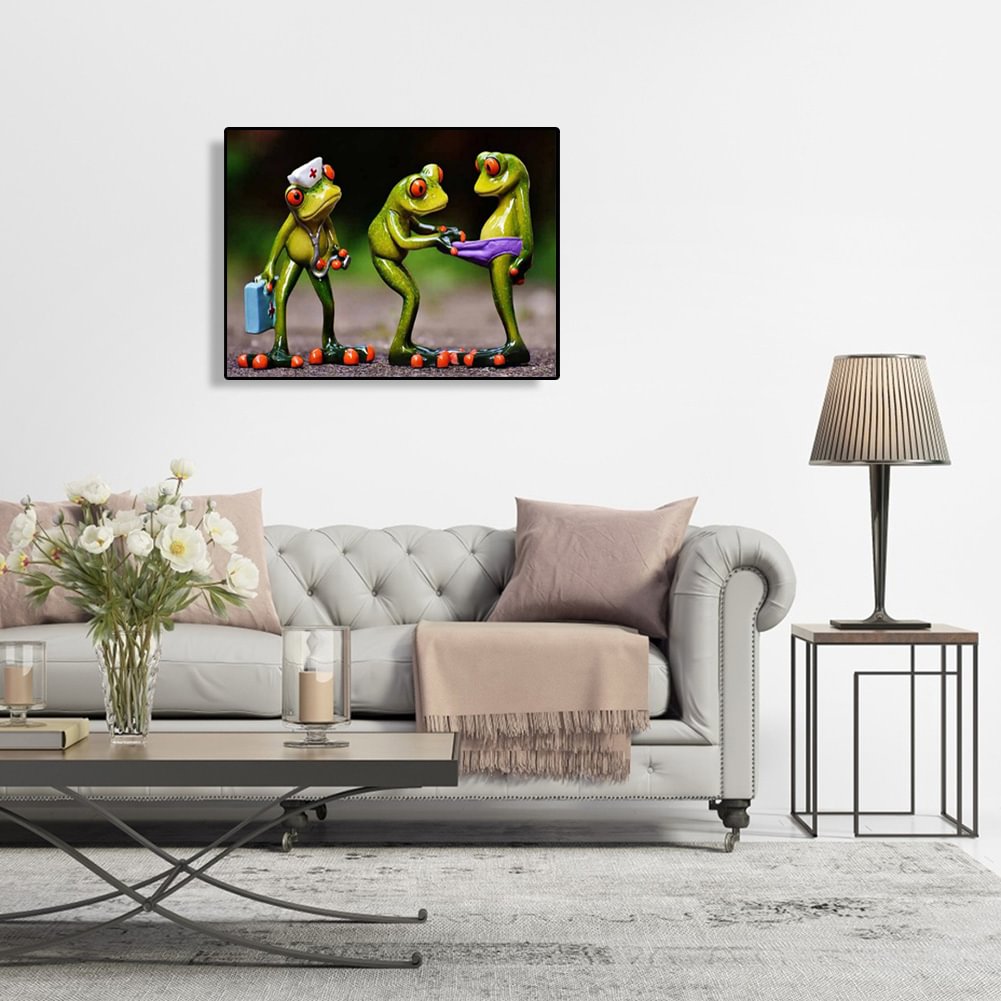 Diamond Painting - Full Round - Funny Frog