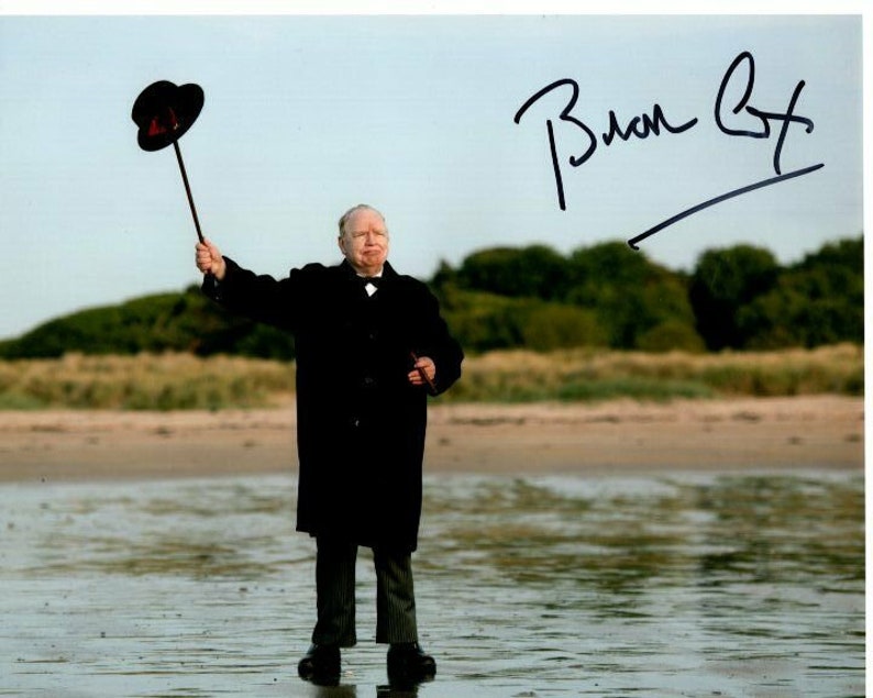 Brian cox signed autographed winston churchill 8x10 Photo Poster painting