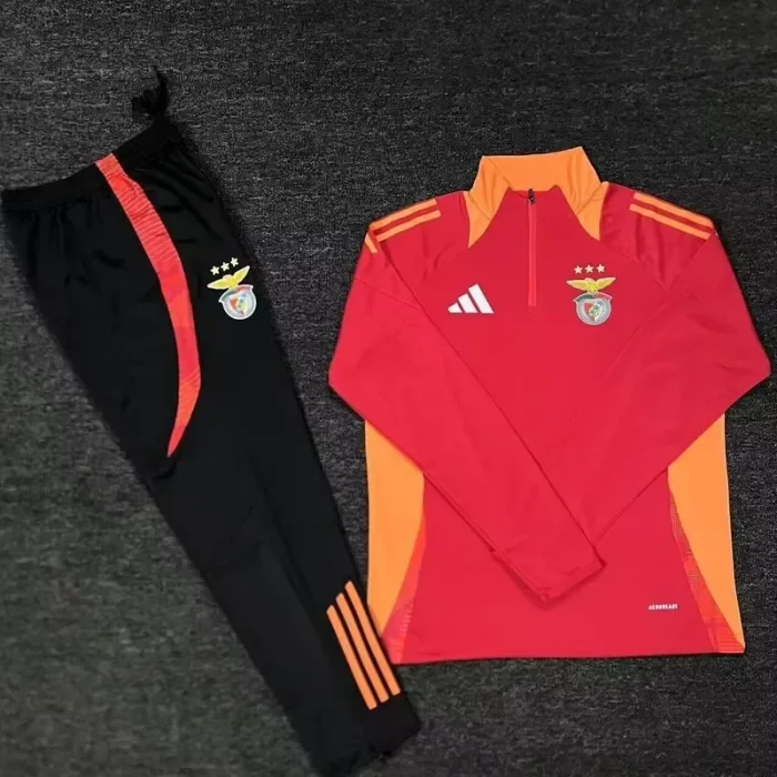 25/26 Benfica Red/Yellow Half-Zip Training Wear Set