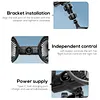 Rechargeable Dual Head Car Fan 3 Speeds 360 Degree Rotatable Vehicle Rear Headrest Fan for Universal Cars SUV Sedan Trucks