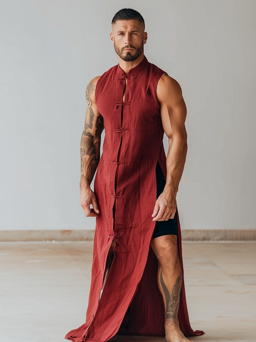 Men's High waist Bodycon Maxi Dress