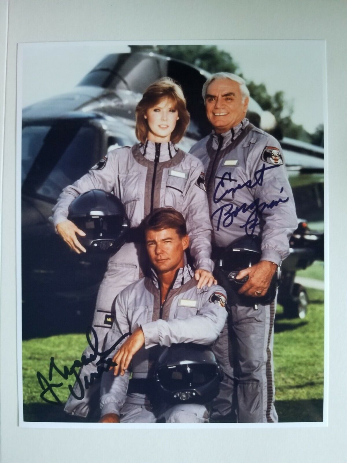 Airwolf Cast Signed 8x10 Photo Poster painting RP -  Shipping!! 80's