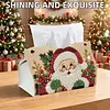 Warm Santa DIY Pearl Diamond Painting PU Cover Tissue Holder Kit Pearl Art Painting Decoration for Home & Gifts