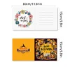 (US Local)6Pcs Special Shape Happy Halloween Pirate Diamond Painting Greeting Card Kit