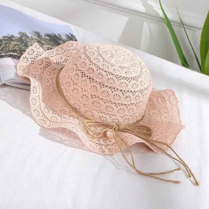 2019 Baby Summer Accessories Holiday Baby Kids Boy Girl Hat Breathable Hat Beach Straw Sun Hat Hollow Out Lace Up Bandage Cap