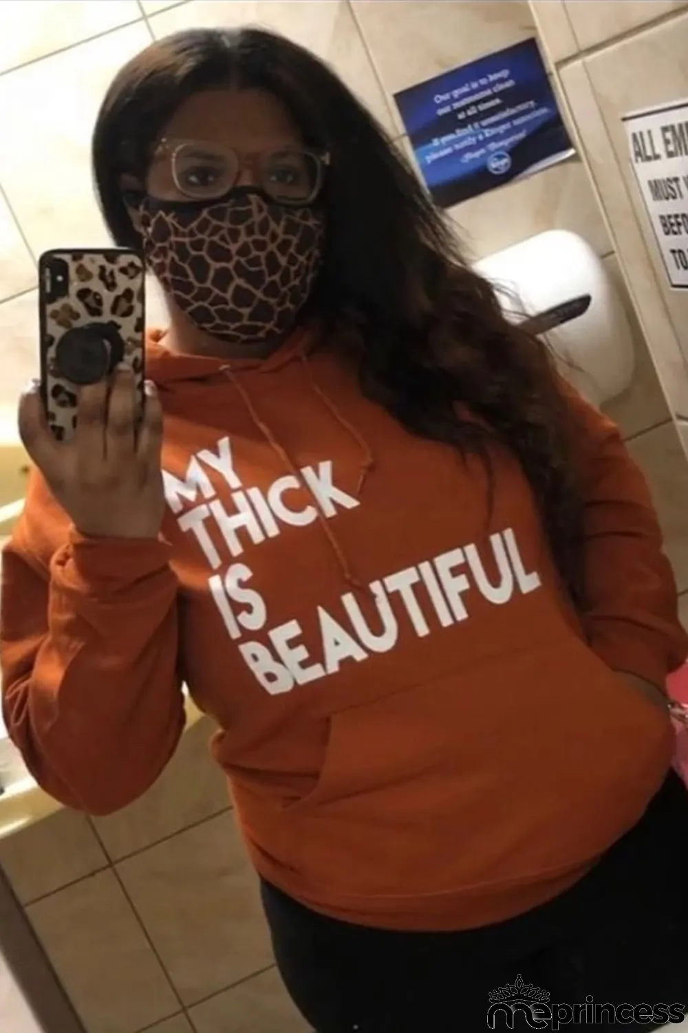 Autumn Causal Plus Size Orange Letter Print Long Sleeve Hoddie