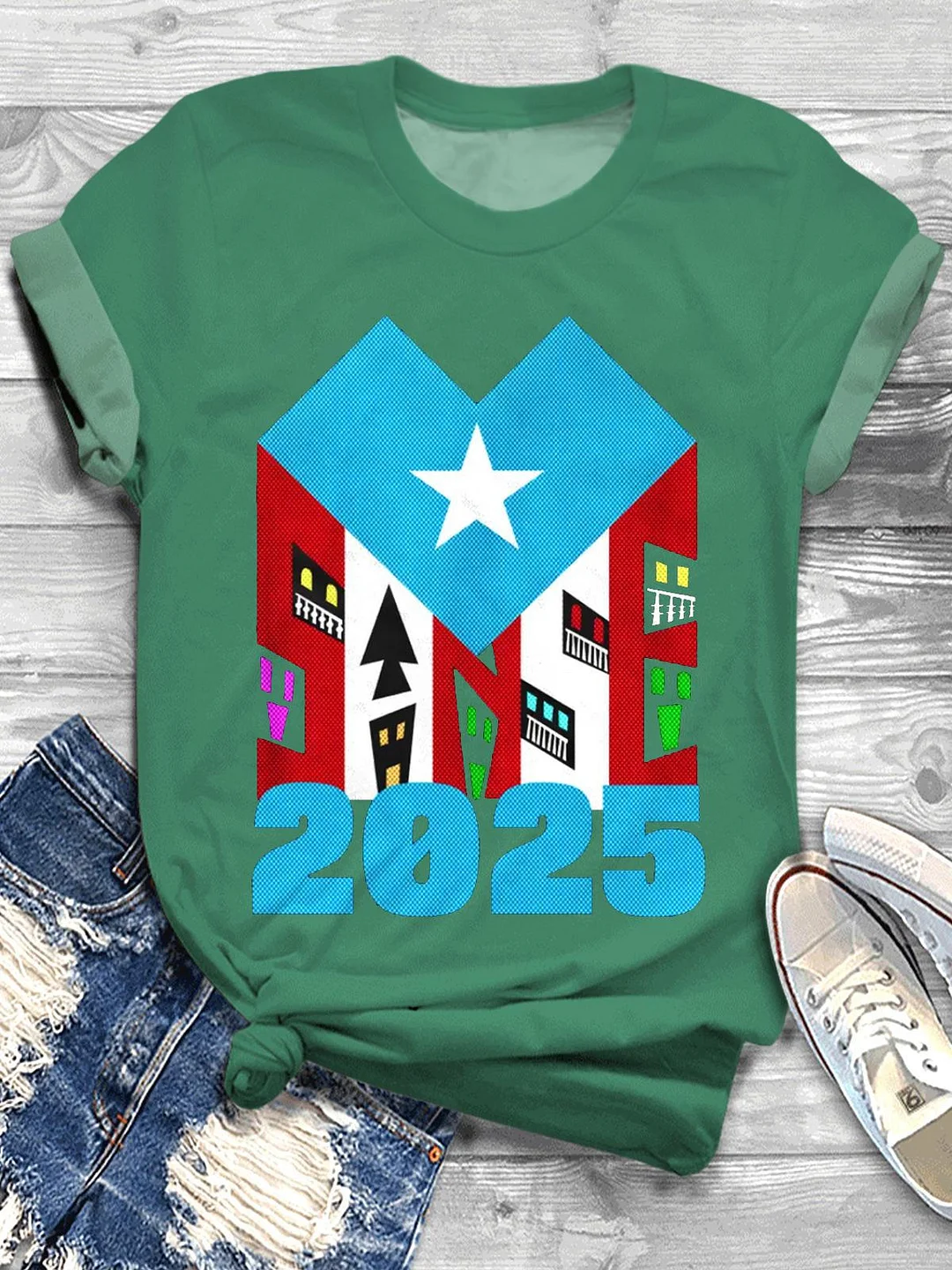 Puerto Rico 2025 Crew Neck T-shirt