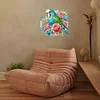 (US Local)DIY Diamond Art Pendant Diamond Painting Set Home Decor (Flower Parrot)