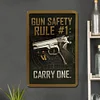 Gun Safety Rule #1: Carry One - Metal Tin Signs(8*12Inch/12*16Inch)