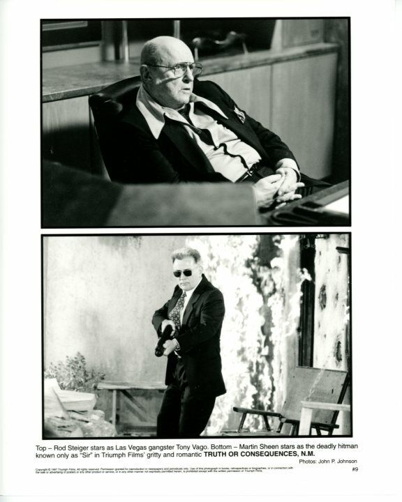 Rod Steiger Martin Sheen Truth or Consequences, N.M. Original Press 8X10 Photo Poster painting