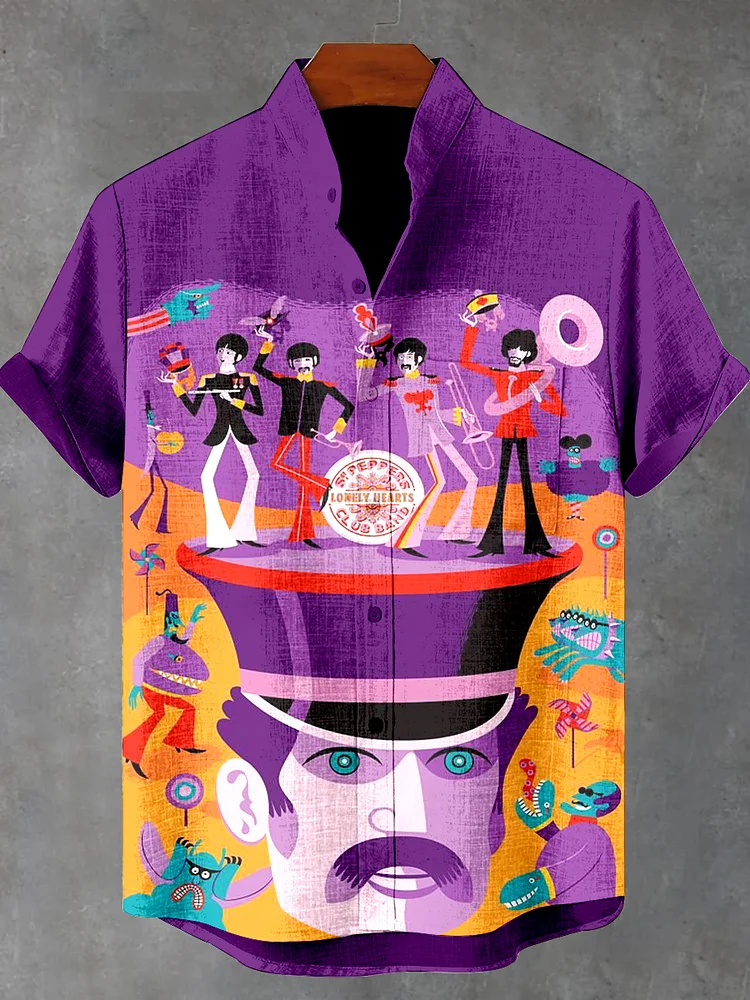 Teecade Teecade Beatles Art Print Shirt