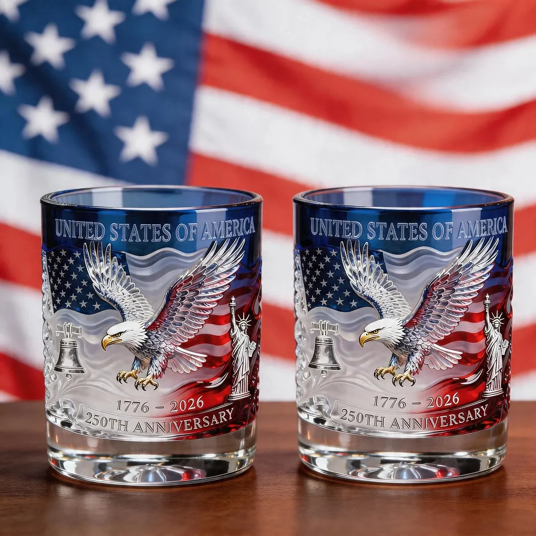Limited Edition 2026 USA 250th Anniversary Commemorative Glass &ndash; 1776-2026 Heritage Edition