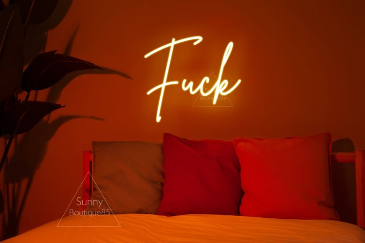 Fuck neon sign Custom neon sign for bedroom Personalized led neon sign Funny neon sign Man cave neon sign Dorm neon sign
