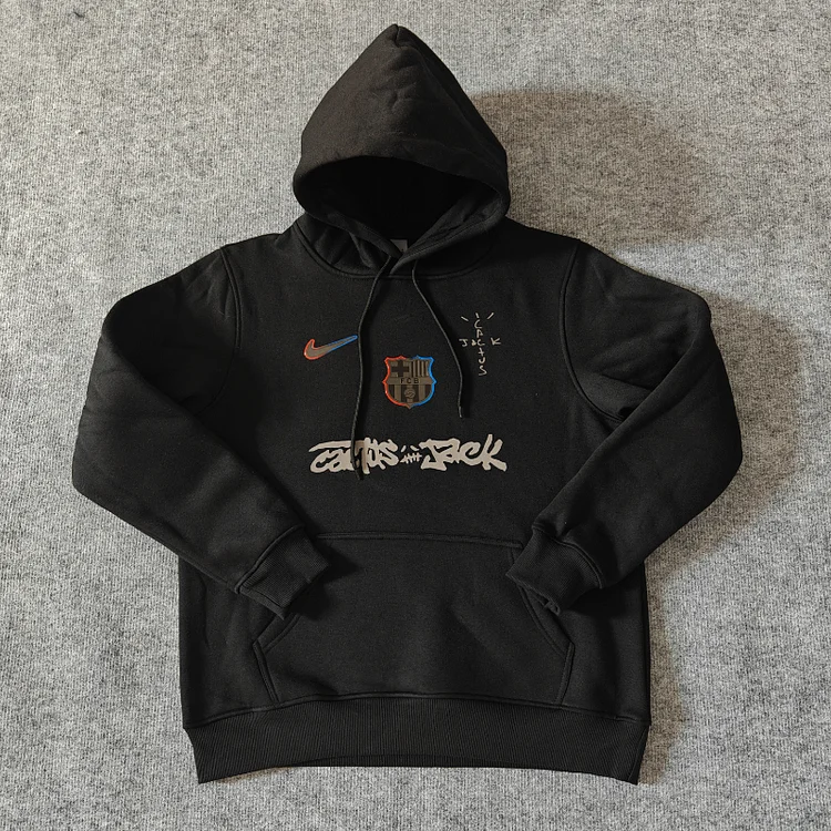 25/26 Barcelona Travis Scott Collaboration Hoodie - Black