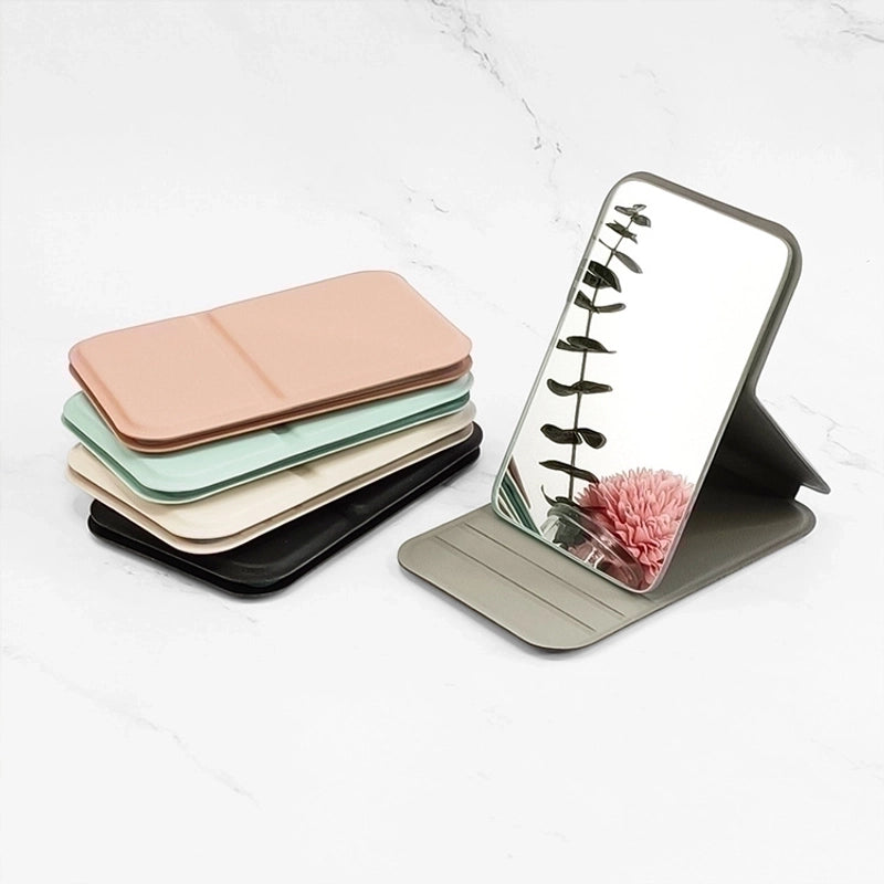 Casual Solid Color Hp Pvc Pu Leather Mirror 1 Piece